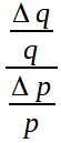 Formula dell'elasticità della domanda rispetto al prezzo